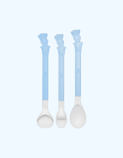 ROXY-KIDS "Bunny Kuk" birinchi oziqlantirish uchun qoshiqlar to'plami, 3 dona.