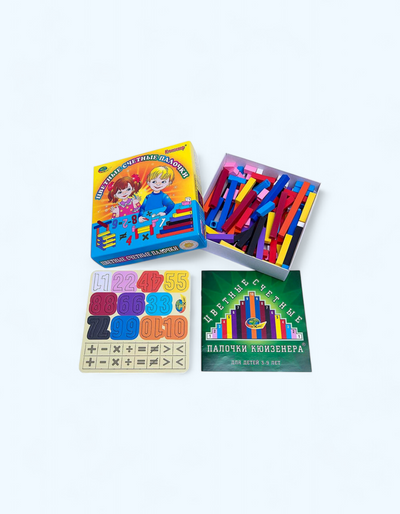 BukvaLand rangli sanoq tayoqchalari "Kuizenera"