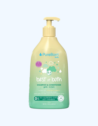 PureBorn Kids Шампунь и кондицонер 2в1, 650 мл