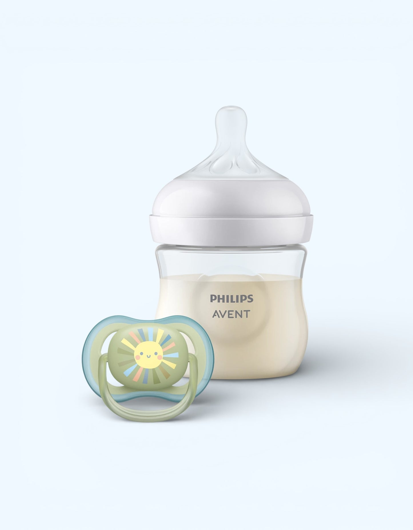 Avent Natural Response Детский подарочный набор, пустышка + бутылочка, 125 мл