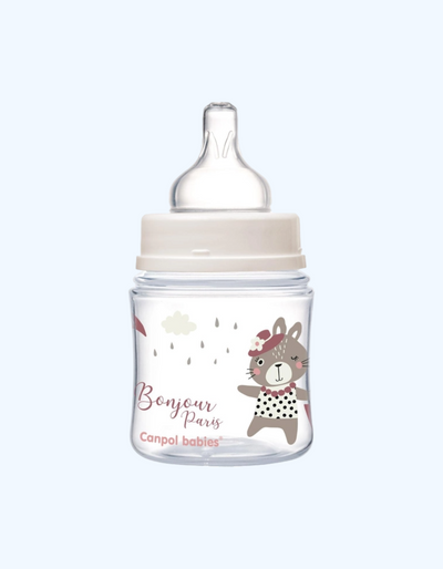 Canpol Babies, keng bo'yinli, kolikaga qarshi shisha "Easy Start", 0+ oy, 120 ml