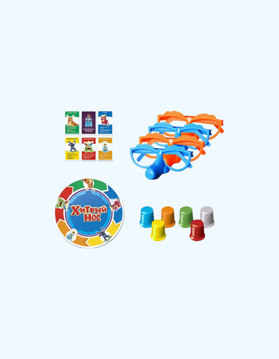 BukvaLand Stol o'yini "Ayyor burun", kartalar bilan