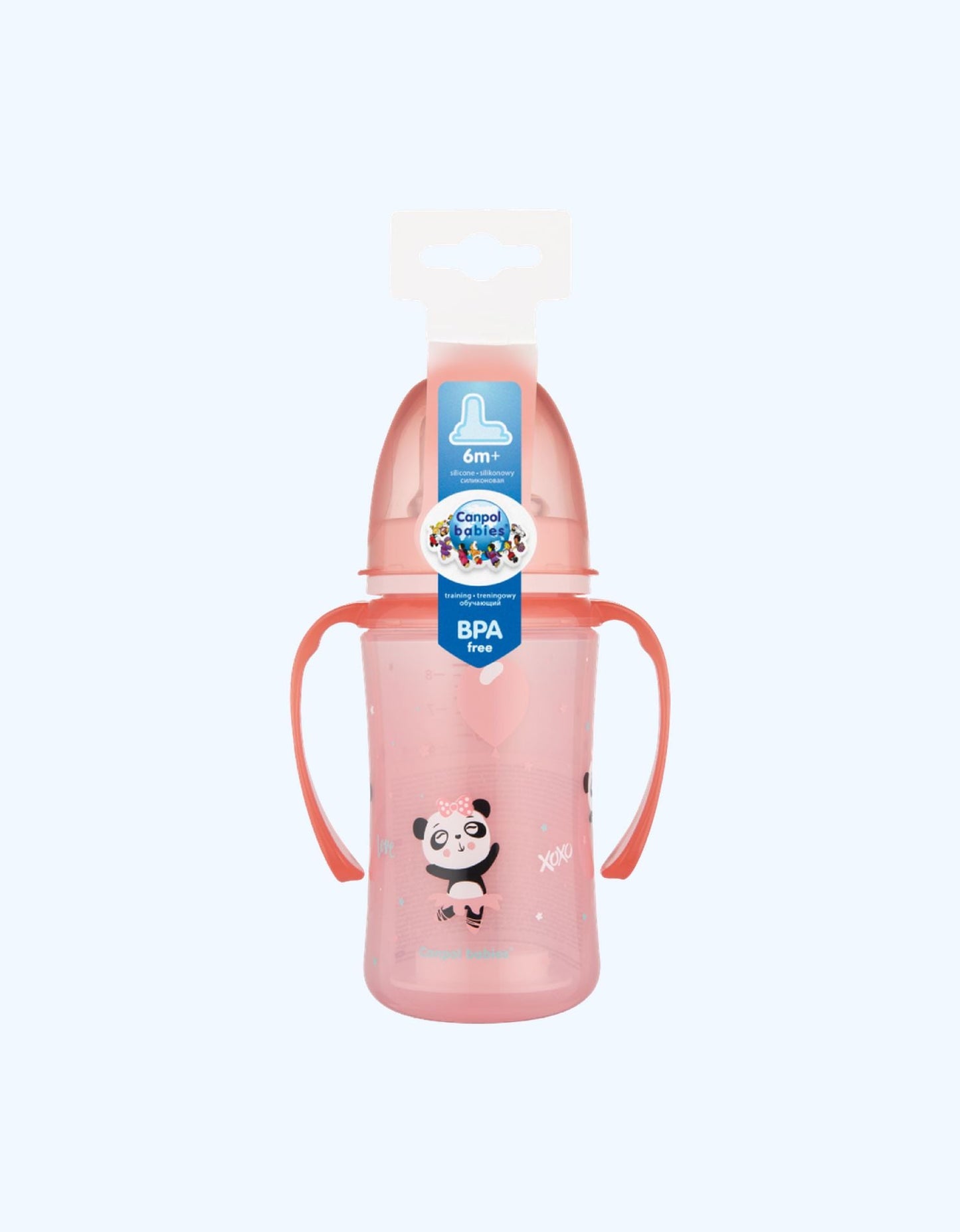 Canpol Babies Поильник обучающий, силиконовый носик, без BPA, 6+ мес., 240 мл