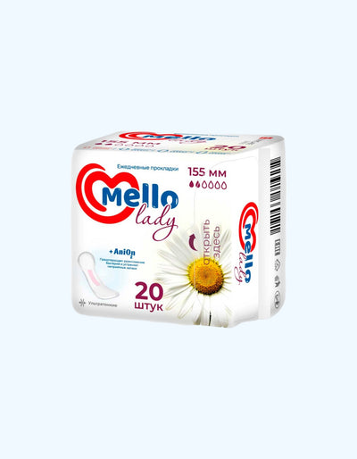 Mello Lady Прокладки, 155мм., 2 капли, 20 шт