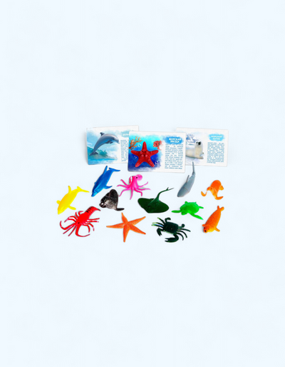 BukvaLand Bolalar uchun o'quv kartalari bilan hayvonlar figuralari to'plami