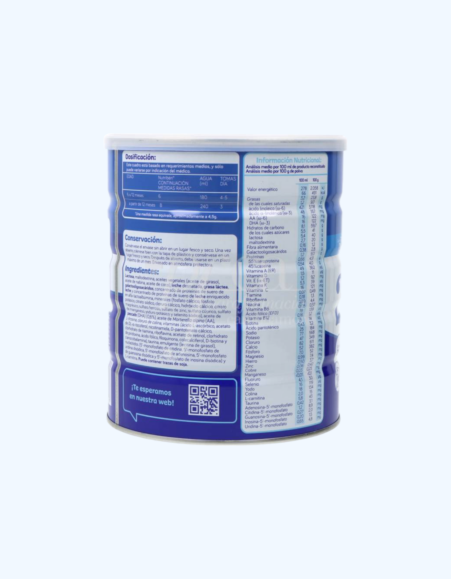 Nutriben Continuation 2 Смесь, молочная, быстрорастворимая, 6+ мес., 400/800 г