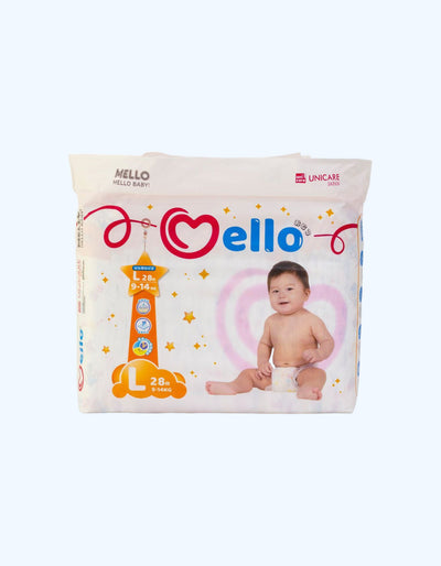 Mello Подгузники, L, 9-14 кг, 28 шт