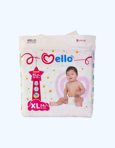Mello Подгузники, XL, 12-17 кг, 24 шт