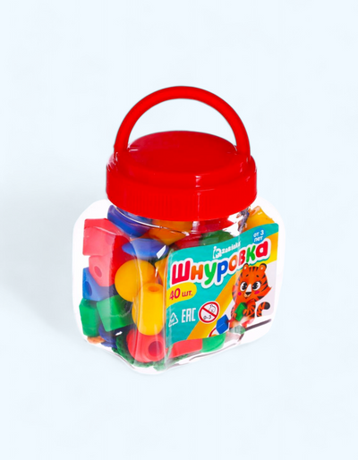 BukvaLand "Kulgili boncuklar" bankasida bog'lash, 40 ta element