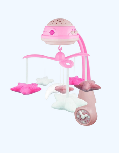 Canpol Babies Карусель музыкальная с проектором, розовая