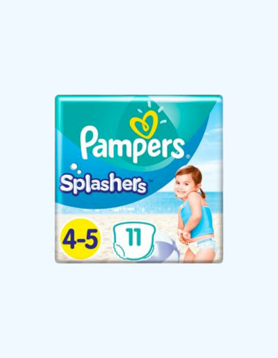 Pampers Splashers Трусики для плаванья, 4-5, 9-15 кг, 11 шт
