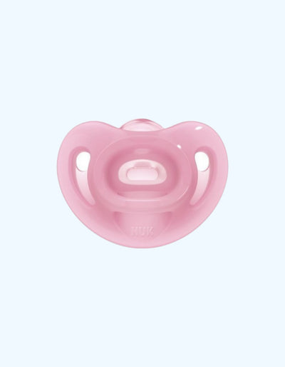 Nuk Пустышка Sensitive, силиконовая, 6-18 мес.