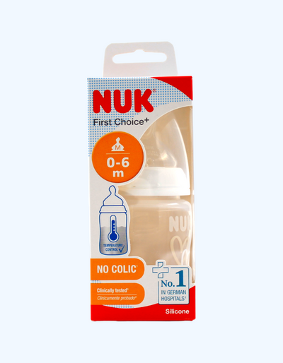 Nuk Бутылка FC+ Temp с силиконовой соской, сердце, 150 мл