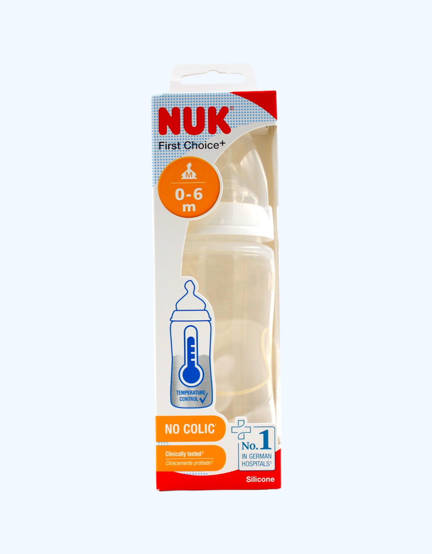 Nuk Бутылка FC+ Temp с силиконовой соской, 300 мл