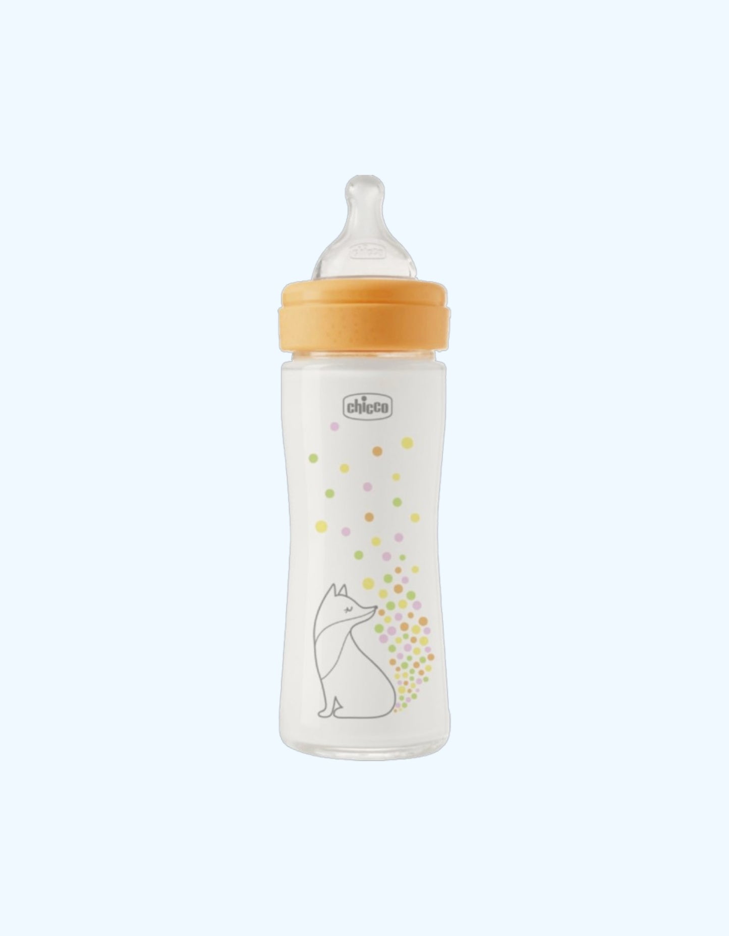 Chicco Perfect Easy Бутылочка стеклянная, медленный поток, 0+ мес., 240 мл