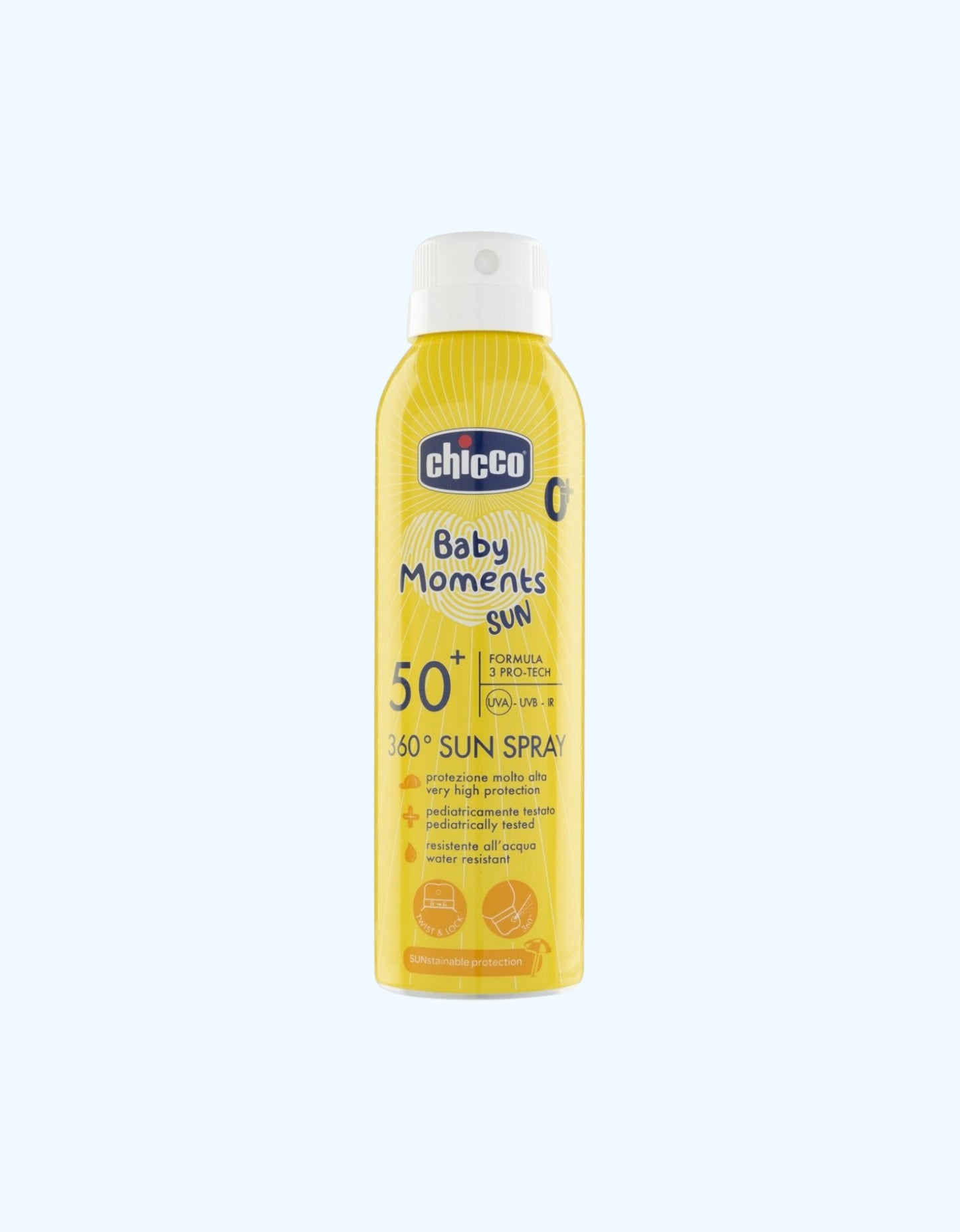 Chicco Спрей солнцезащитный, SPF50+, 150 мл