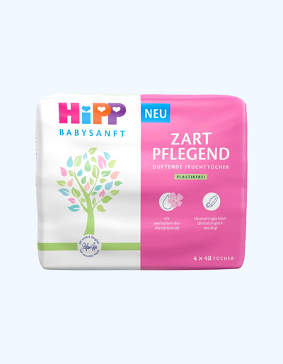 HiPP Babysanft, Влажные салфетки, 4х48 шт