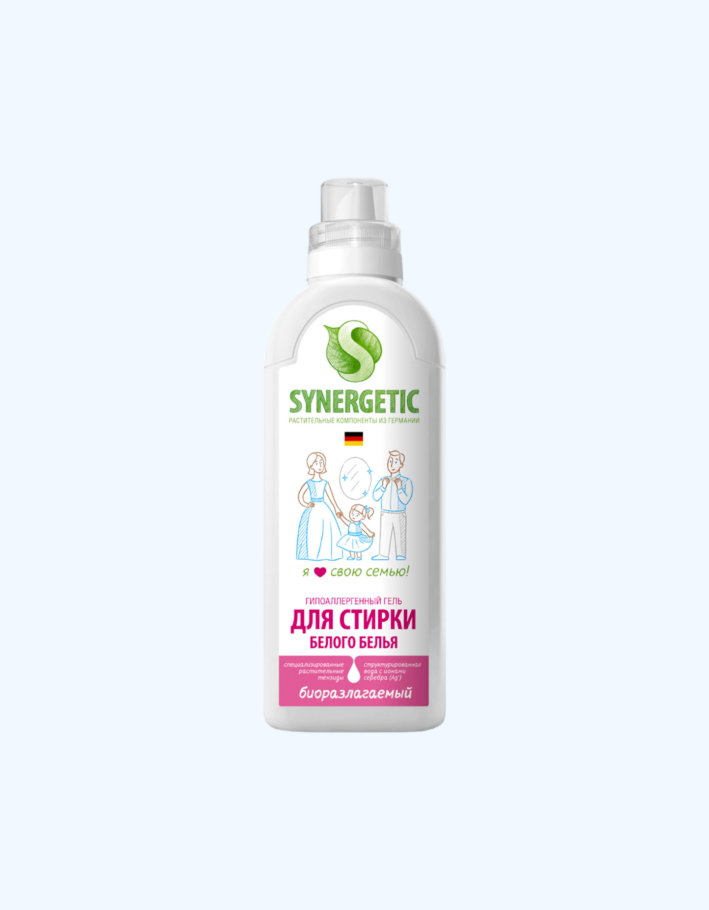 Oq kir yuvish uchun Synergetic Gel, 750 ml