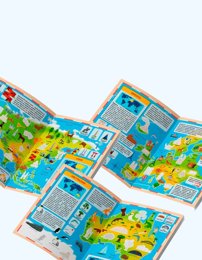 BukvaLand stiker kitobi "Dunyo atlasi"