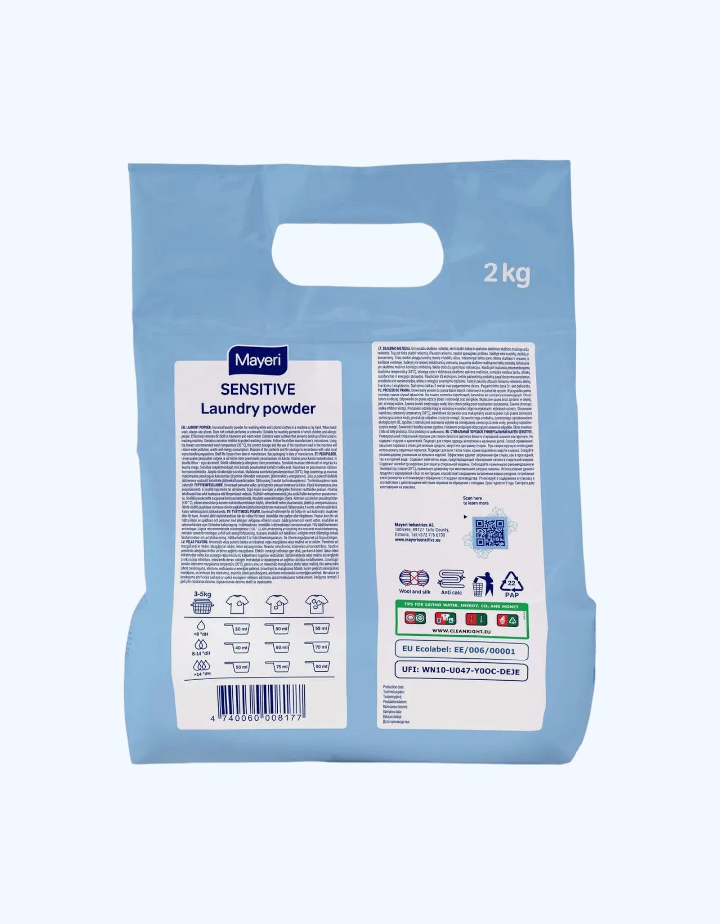 Mayeri All-Care Universal kir yuvish kukuni, 2 kg
