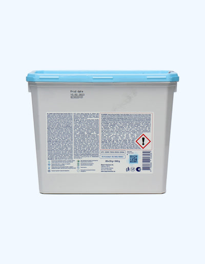 Mayeri kiyimlarni yuvish uchun kapsulalar Sensitive qutidagi Rang, 28 dona