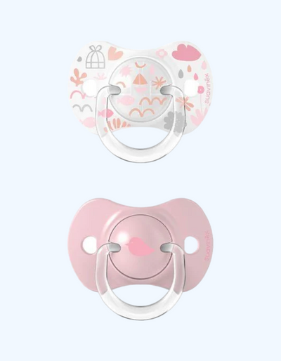 Suavinex Пустышка "Мечты", силиконовая физиологическая, 0-6 мес., 2 шт
