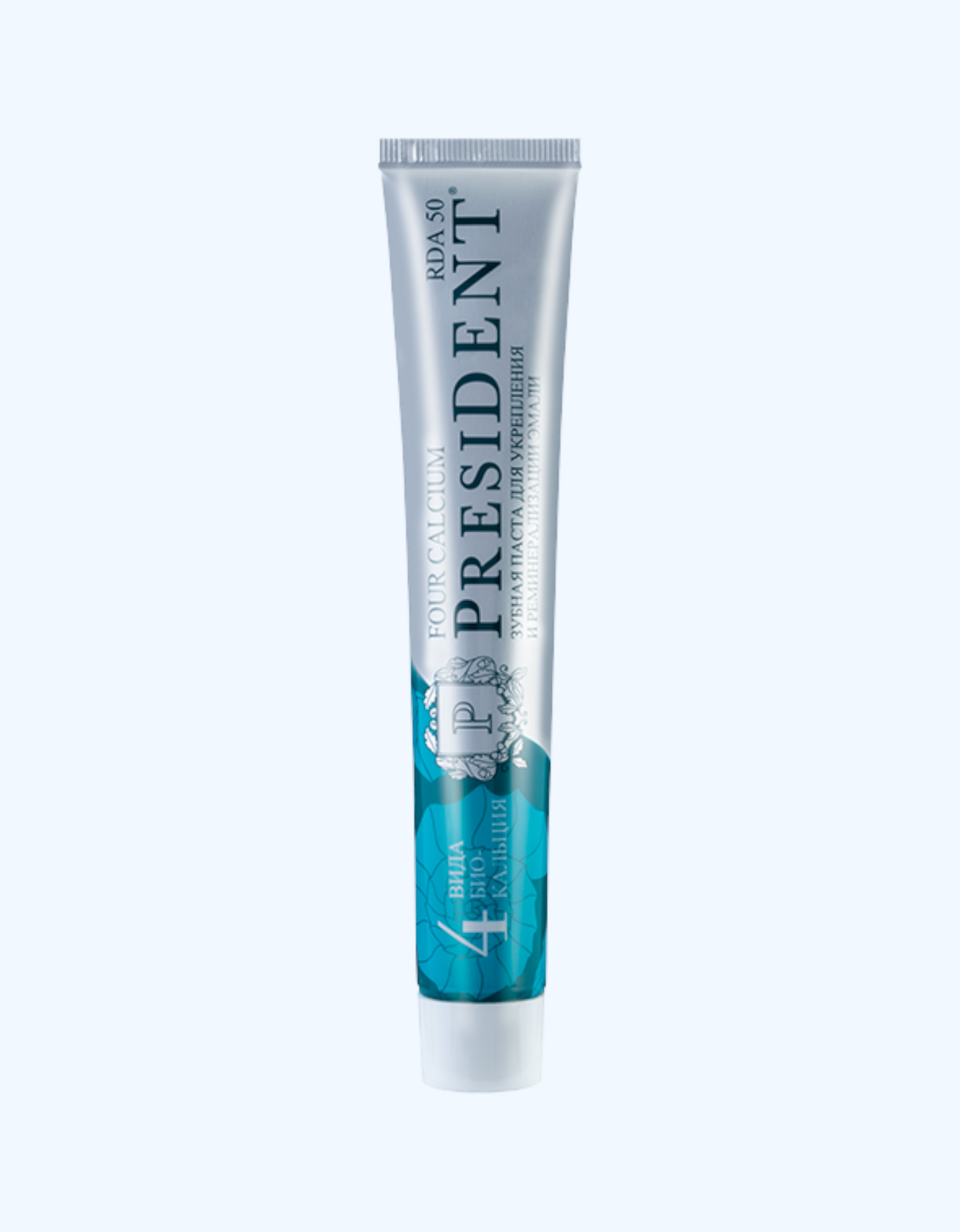 PresiDent Зубная паста 4 вида био-кальция "Four calcium", 75 г