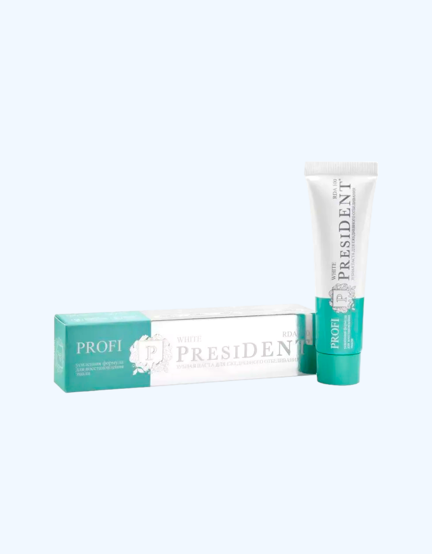 PresiDent Profi kundalik oqartiruvchi tish pastasi "White", 50 ml