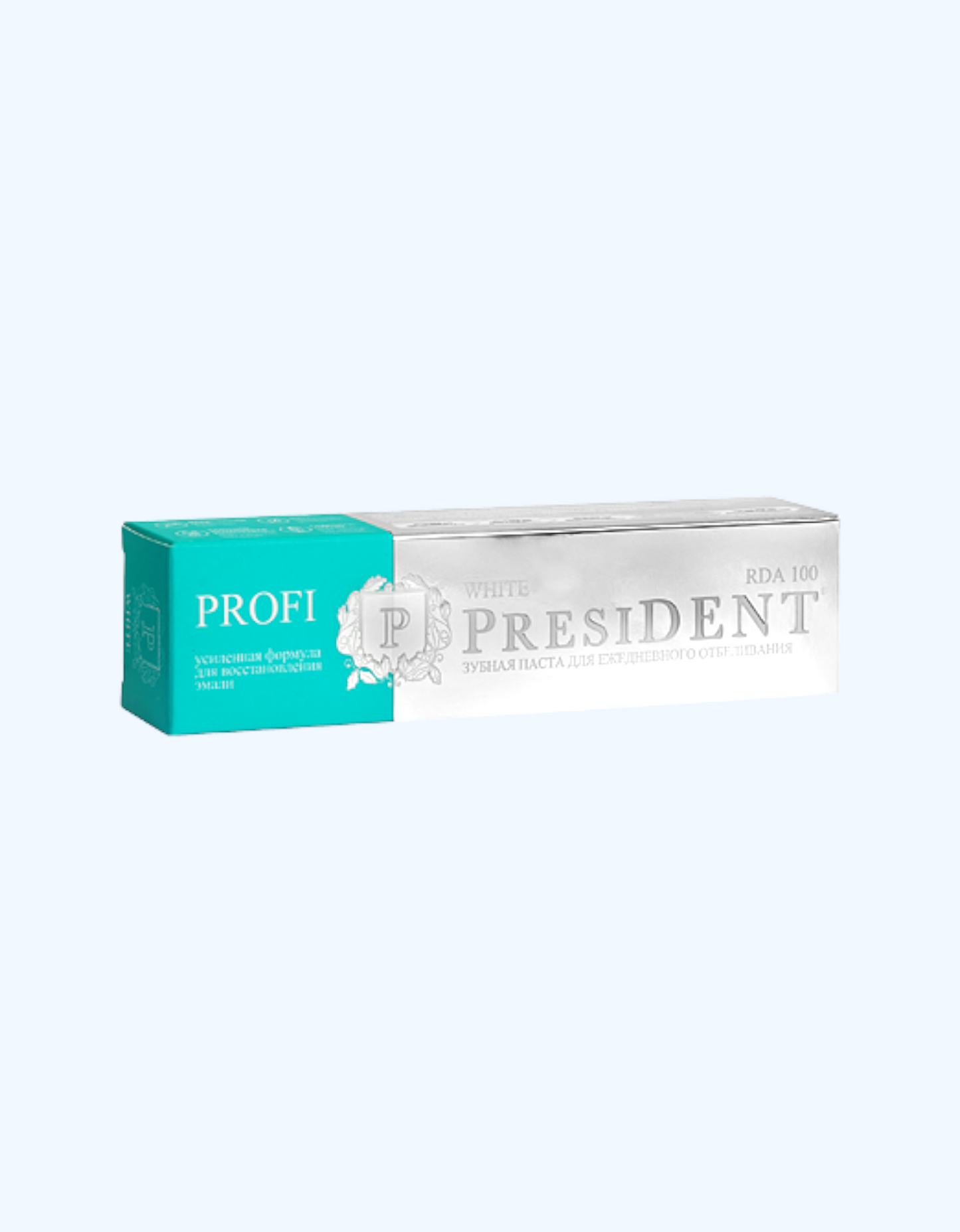 PresiDent Profi kundalik oqartiruvchi tish pastasi "White", 50 ml