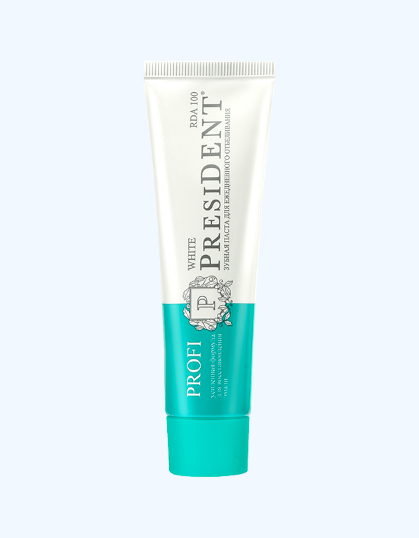 PresiDent Profi kundalik oqartiruvchi tish pastasi "White", 50 ml