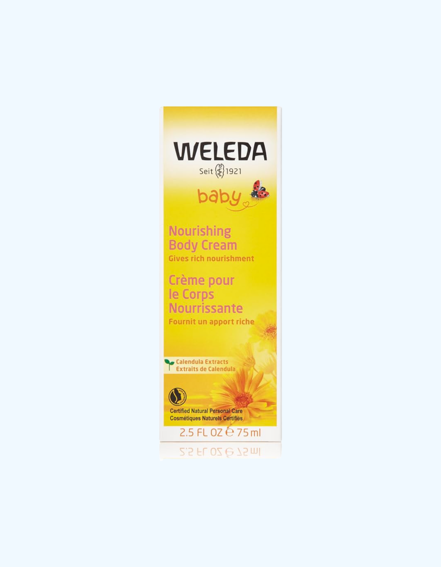 Weleda Baby oziqlantiruvchi tana kremi kalendula ekstrakti va lanolin, 75 ml