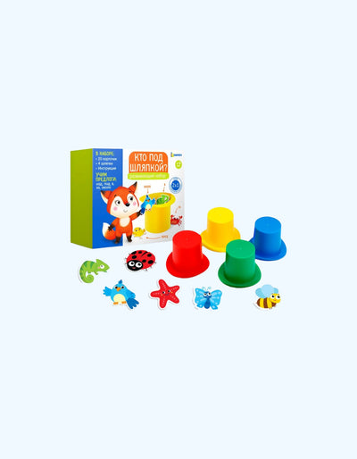 BukvaLand Developmental to'plami "Kim shlyapa ostida?"