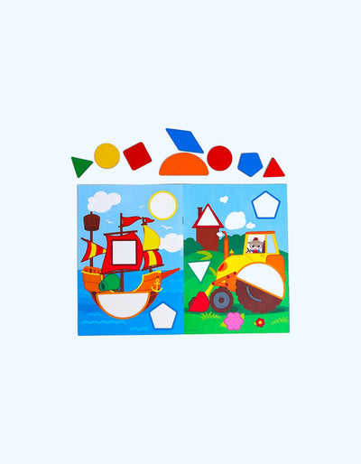 "Transport" shablonlari bilan LetterLand Mosaic