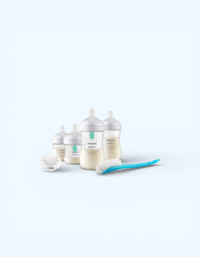 Avent Natural Response Подарочный набор для новорожденных, 4 бутылочки + пустышка + щетка