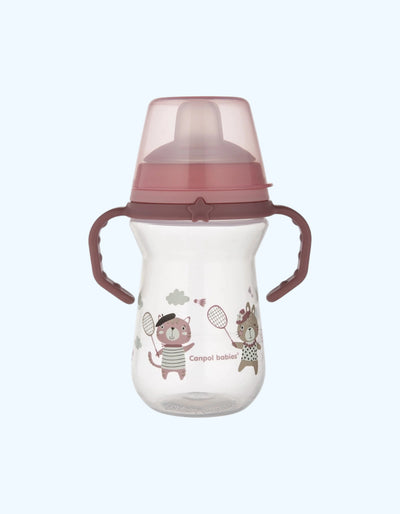 Canpol Babies FirstCup Silikon nayzali Sippy kubogi, 6+ oy, Bonjour Paris, 250ml
