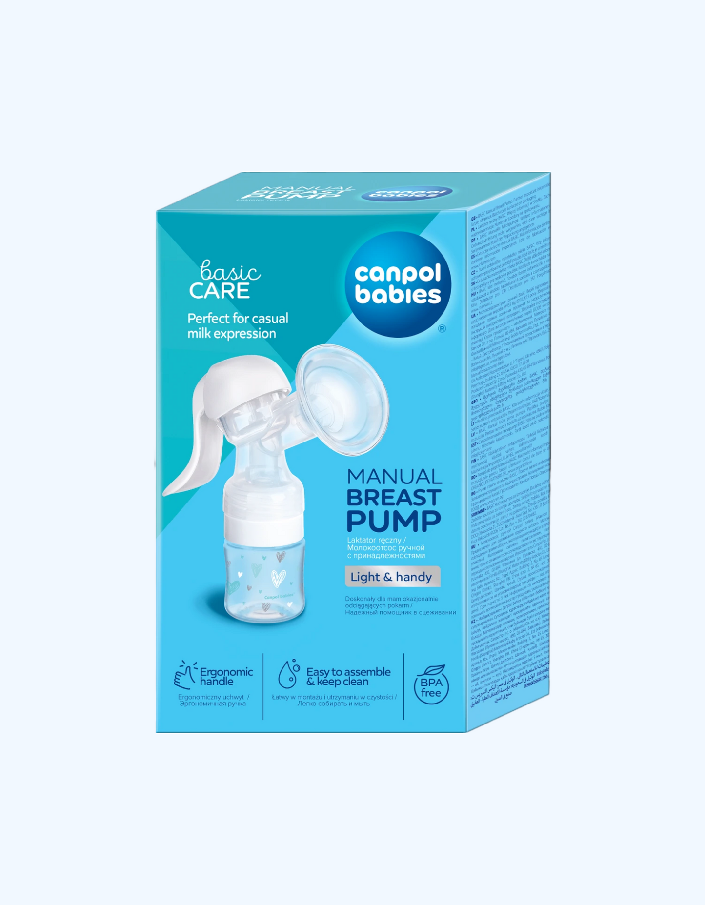 Canpol Babies Молокоотсос, ручной, Basic Light