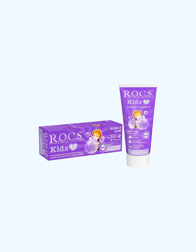 R.O.C.S. Зубная паста для детей Бабл Гам, 4-7 лет, 45 г