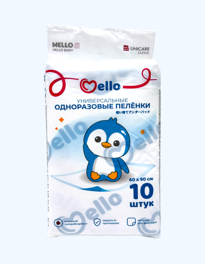 Mello Одноразовые пеленки 60*60/60*90, 10 шт