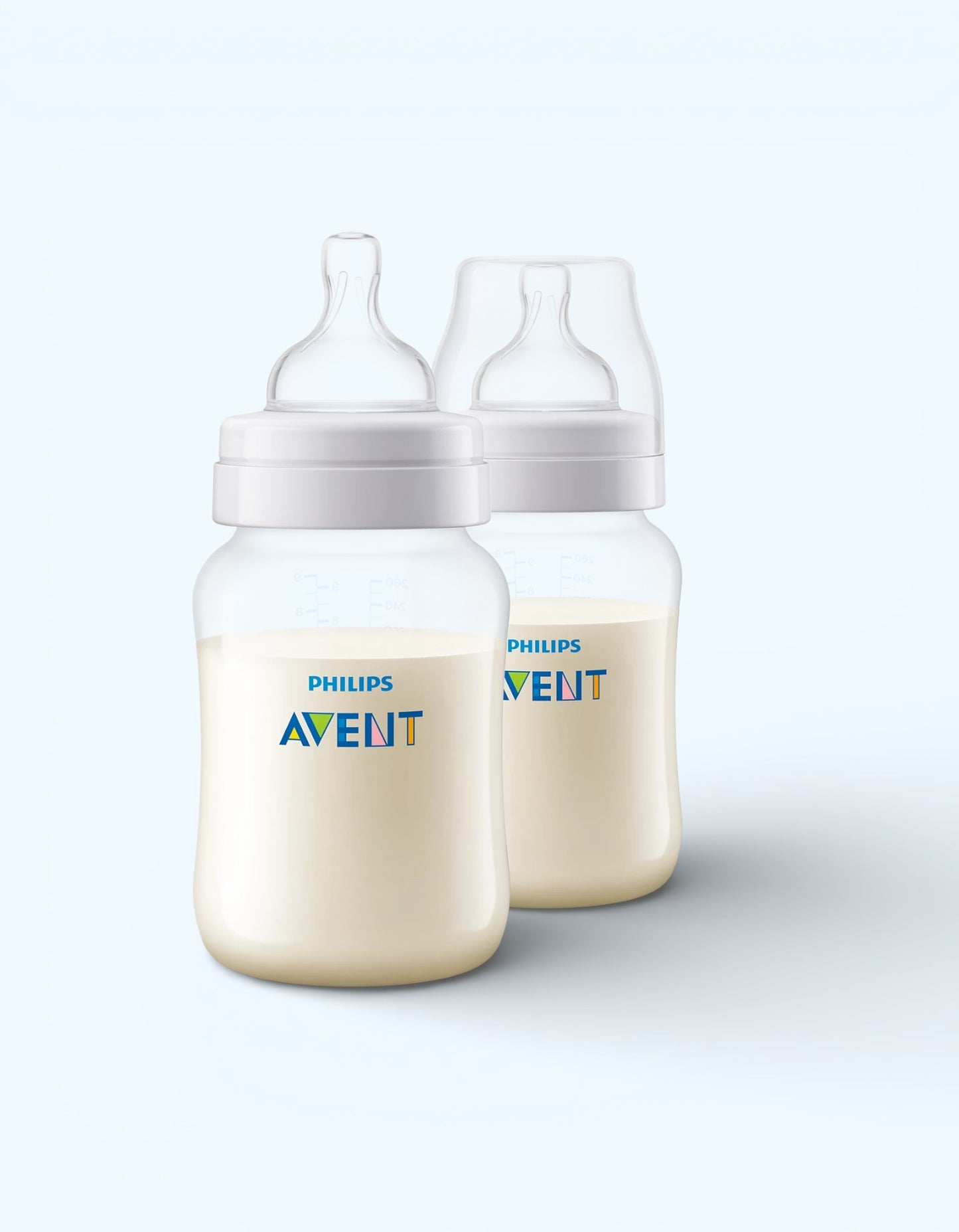 Avent Antikolik shishalar, sekin oqimli, 2 dona, 1+ oy, 260 ml