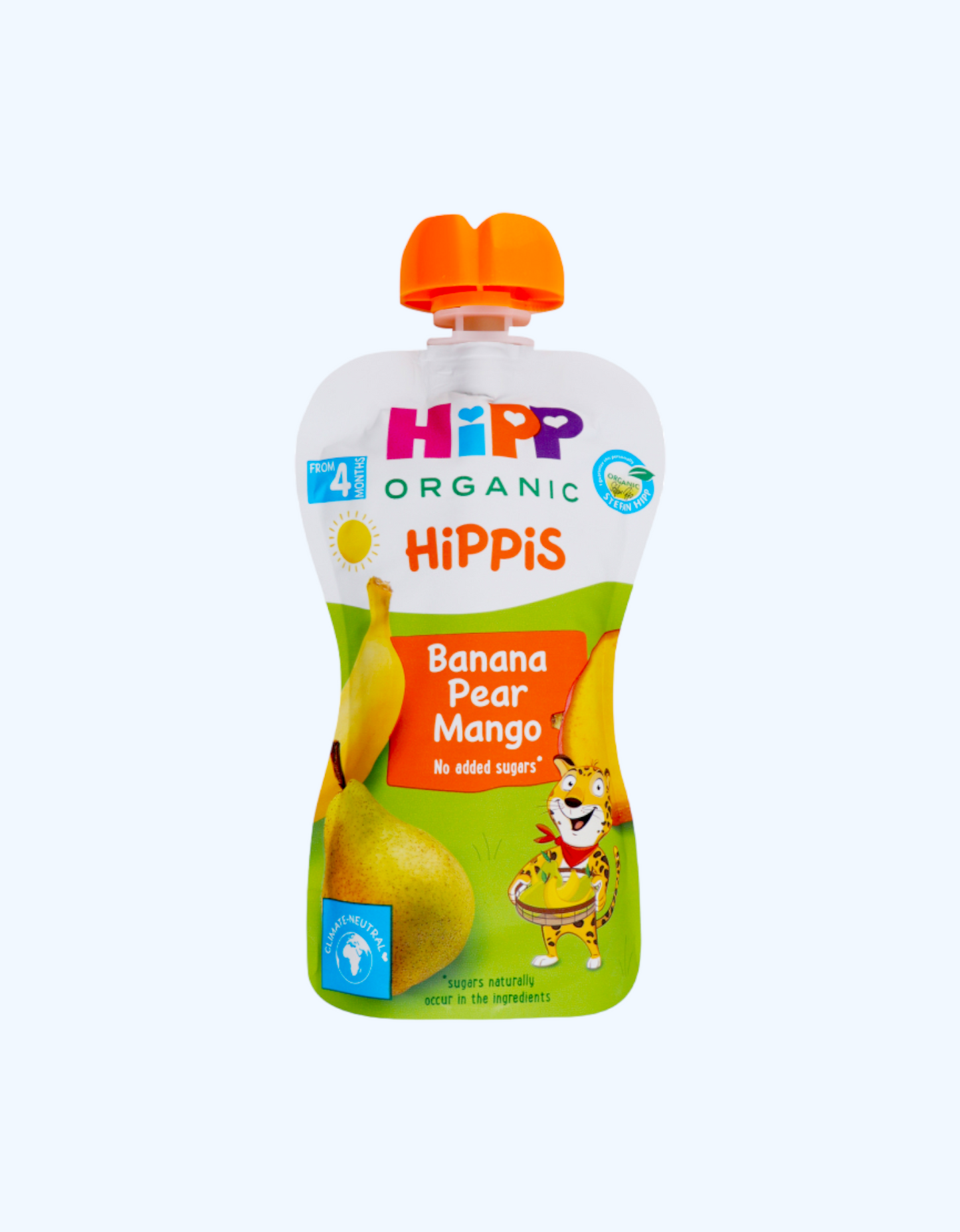 HiPP Пюре, банан, груша, манго, 6+ мес., 100 г