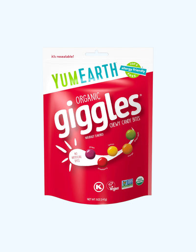 YumEarth Жевательные конфеты Organic Giggles, с фруктовым вкусом, веганские, 142 г