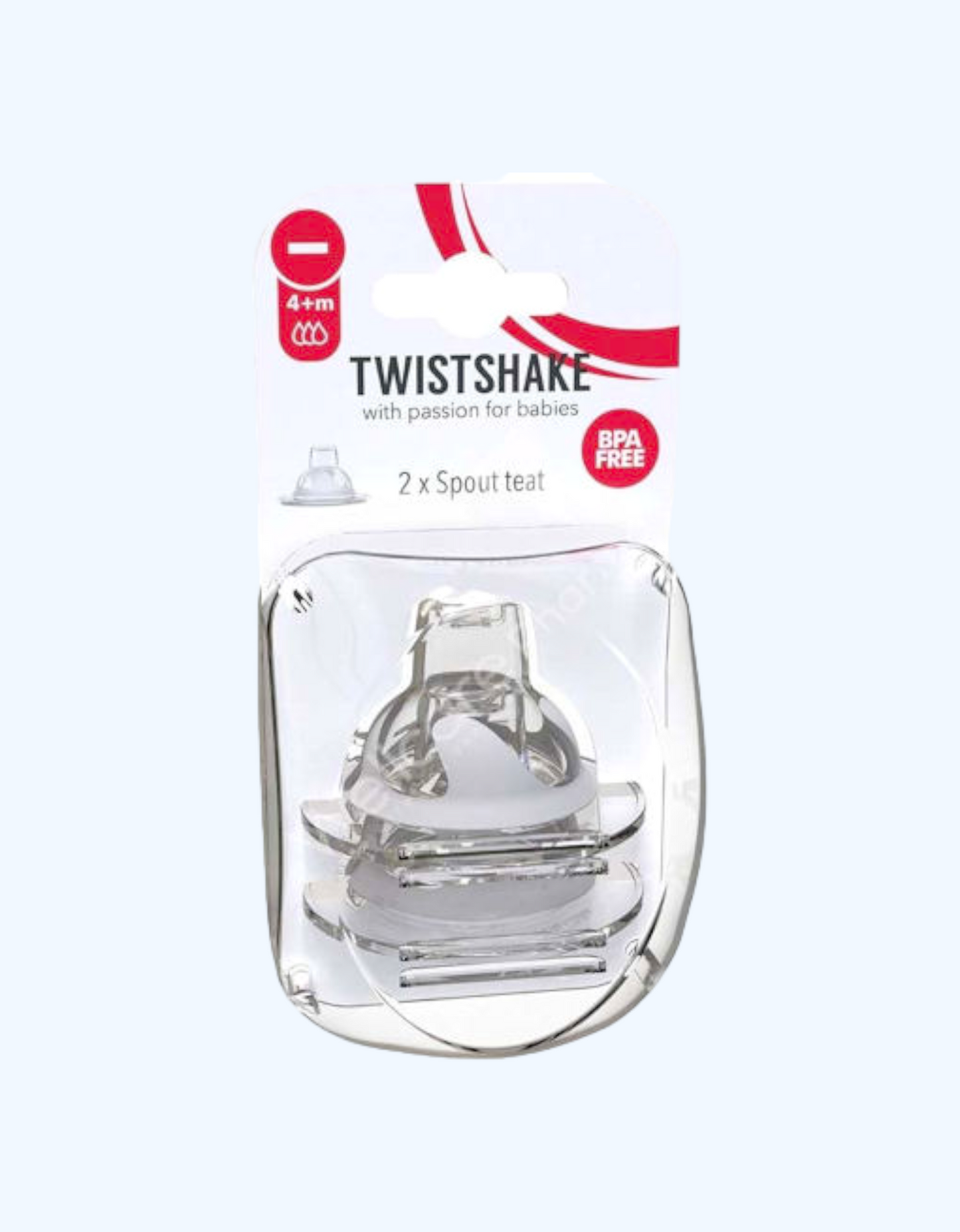 Twistshake Shisha nipel, 4+ oy, 2 dona.