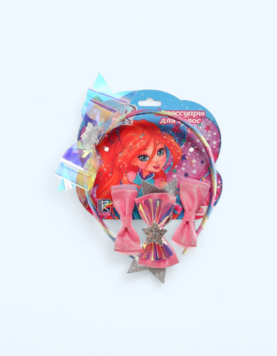 БукваЛенд Аксессуары для волос WINX "Блум", ободок, 3 заколки