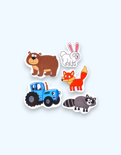 BukvaLand Maxi-jumboqlari "Moviy traktor"