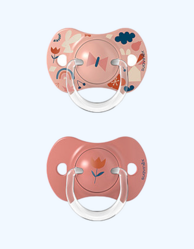 Suavinex Пустышка "Лесные Истории", силиконовая физиологическая, 6-18 мес., 2 шт