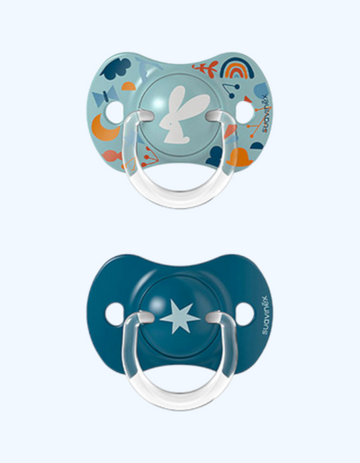 Suavinex Пустышка "Лесные Истории", силиконовая физиологическая, 18+ мес., 2 шт