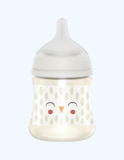 Suavinex Пластиковая бутылочка для кормления "FEATHER", 0+ мес, 150 мл