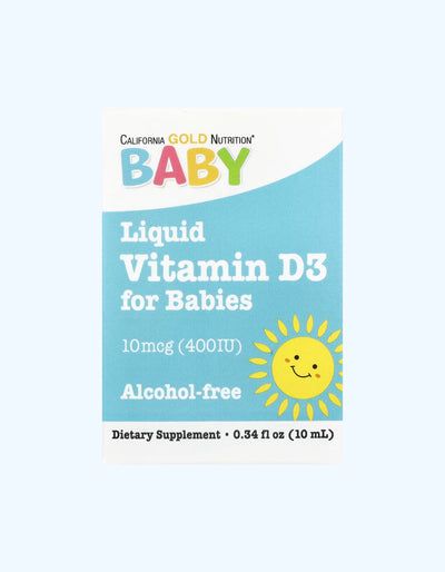 ChildLife Жидкий витамин D3, Baby California Gold, 0+ мес., 10 мл