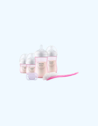 Avent Natural Response Подарочный набор для новорожденных, 4 бутылочки + пустышка + щетка