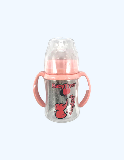 Baby Time Бутылка с ручкой и широким горлышком, 150 мл